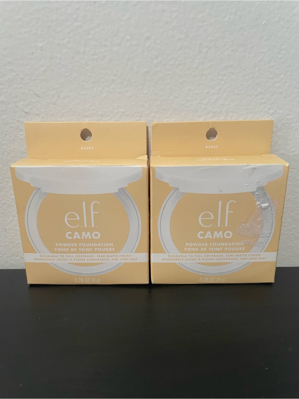 ELF Camo Powder Foundation Fair 2 Pack Bundle NEW 140 W Lightweight Makeup